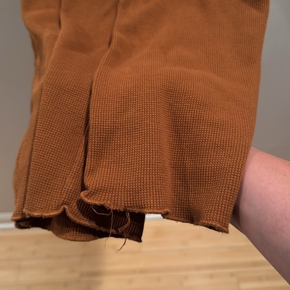 Mate the Label Rust waffle knit wide leg Lounge Pants XS - Picture 5 of 7